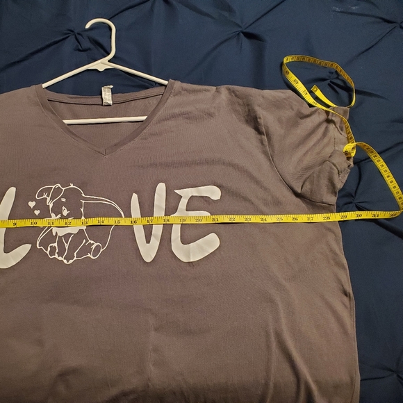 Disney Dumbo Elephant LOVE V-Neck Shirt Top - Picture 7 of 9